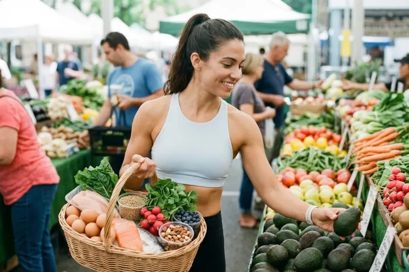 Muskelaufbau beginnt im Einkaufswagen