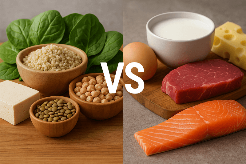 Pflanzliches vs. tierisches Protein - genauso effektiv für den Muskelaufbau?