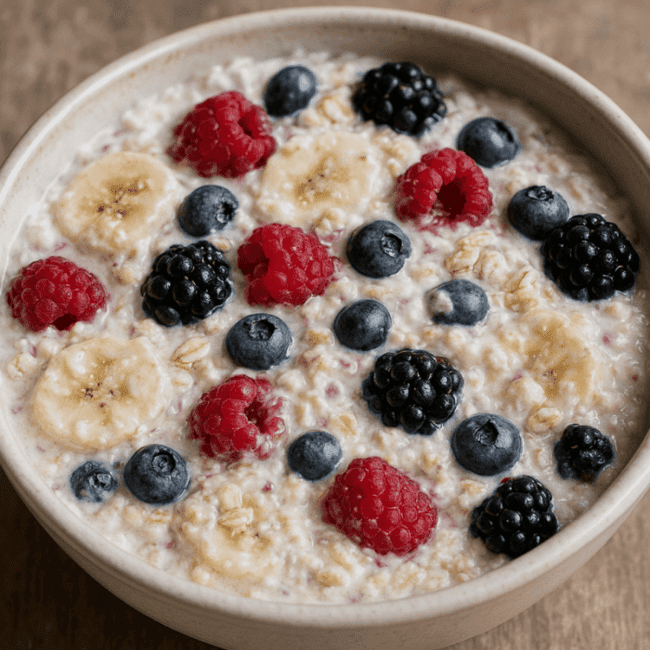 Quark-Bowl mit Früchten