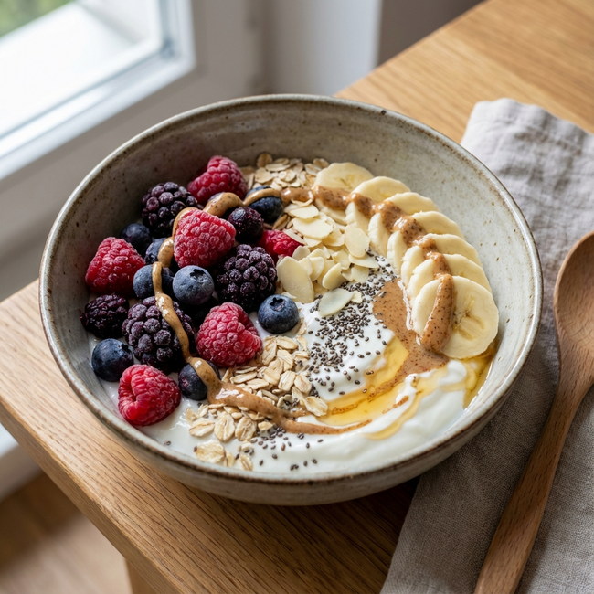 Protein-Beeren-Frühstück