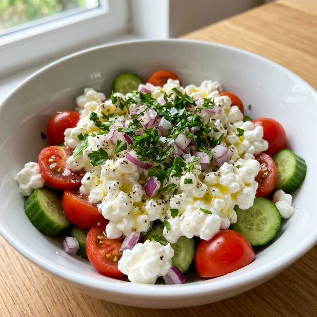 Hüttenkäse-Salat