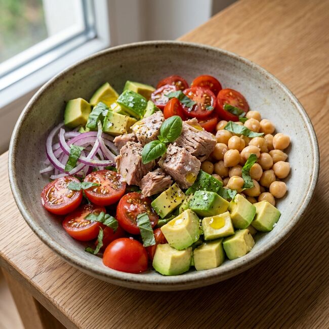 Thunfisch-Kichererbsen-Salat