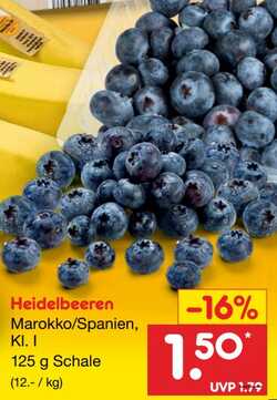125g Heidelbeeren