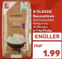 1kg K-Classic Basmati Reis