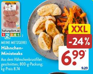 800g Hähnchen-Ministeaks