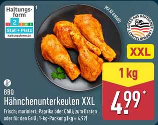 1kg BBQ Hähnchenunterkeulen XXL