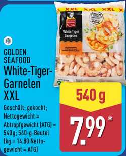 540g GOLDEN SEAFOOD White Tiger-Garnelen XXL