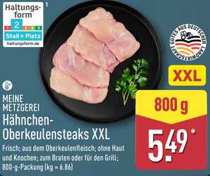 800g Hähnchen-Oberkeulensteaks XXL