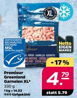 330g Premieur Greenland Garnelen XL