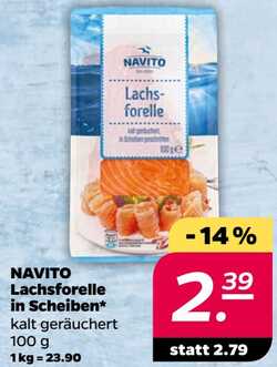 100g NAVITO Lachsforelle in Scheiben