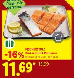500g Bio Lachsfilet-Portionen