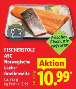 785g Norwegische Lachsforellenseite