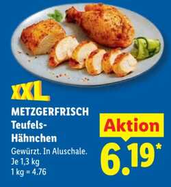 1.3kg METZGERFRISCH Teufels-Hähnchen