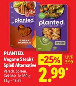160g planted. Vegane Steak Alternative Steak