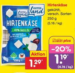 250g GUTES LAND Hirtenkäse