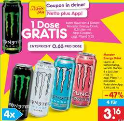 500ml Monster Energy Drink