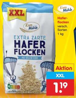 1kg Kornmühle Haferflocken