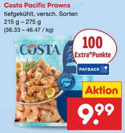 215g Costa Pacific Prawns