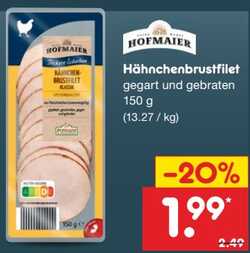 150g Hähnchenbrustfilet gegart und gebraten