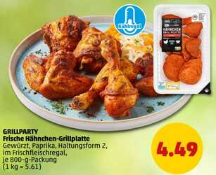 800g Frische Hähnchen-Grillplatte