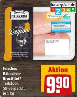 1kg Frisches Hähnchen-Brustfilet