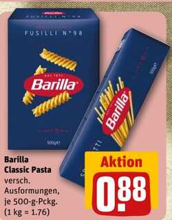500g Barilla Classic Pasta