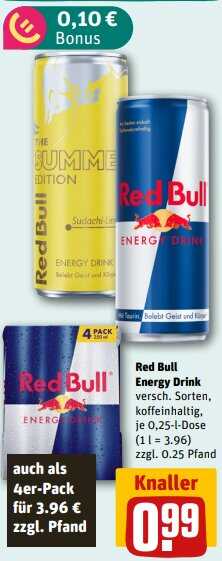 250ml Red Bull Energy Drink