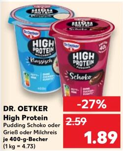 400g Dr. Oetker High Protein Pudding