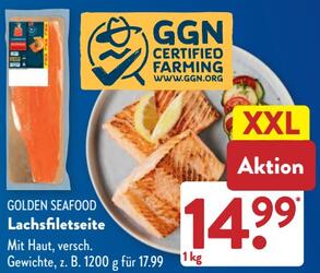 1kg Golden Seafood Lachsfiletseite