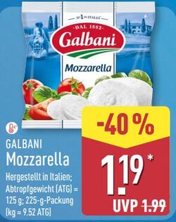 225g Galbani Mozzarella