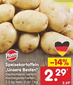 2.5kg Speisekartoffeln "Unsere Besten"