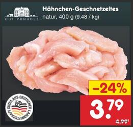 400g Hähnchen-Geschnetzeltes natur