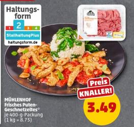 400g Frisches Puten-Geschnetzeltes