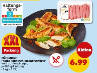 800g Frische Hähnchen-Innenbrustfilets