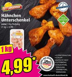 1kg Hähnchen Unterschenkel natur