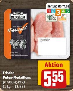400g Frische Puten-Medaillons