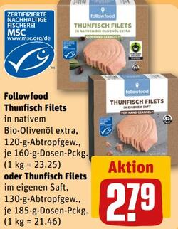 120g Followfood Thunfisch Filets