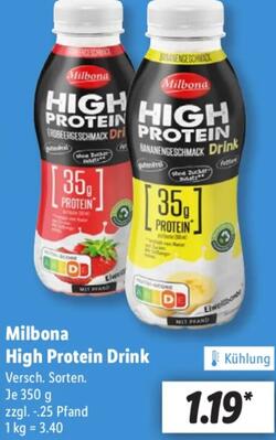 350g Milbona High Protein Drink
