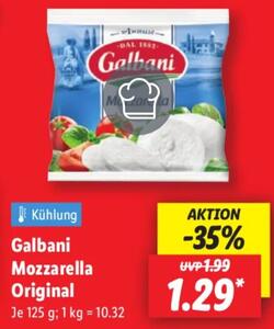 125g Galbani Mozzarella Original