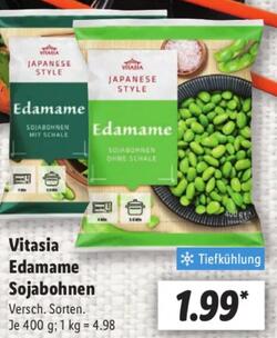 400g Vitasia Edamame Sojabohnen ohne Schale