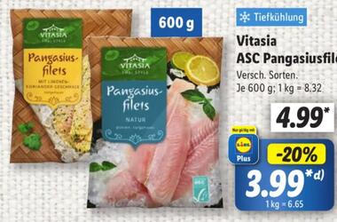 600g Vitasia Pangasiusfilets
