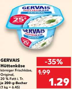 200g Gervais Hüttenkäse Original