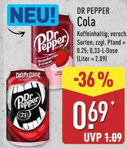 330ml Dr Pepper Cola