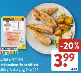 400g Hähnchen-Innenfilets