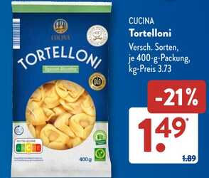 400g CUCINA Tortelloni Spinat-Ricotta