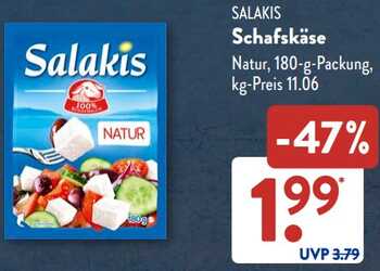 180g Salakis Schafskäse Natur