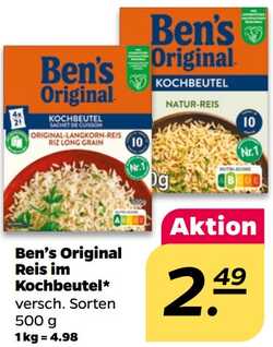 500g Ben’s Original Reis im Kochbeutel