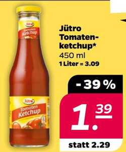450ml Jütro Tomatenketchup