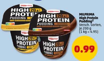 200g MILPRIMA High Protein Pudding