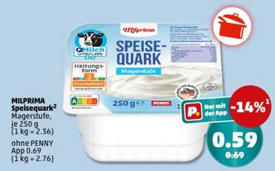 250g Milprima Speisequark Magerstufe (Magerquark)